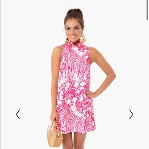 Tuckernuck Hot Pink Blythe Floral Dress XS NWT